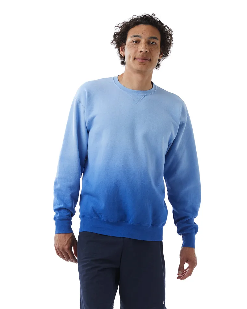 Champion Unisex Dip Dye Crew view 2