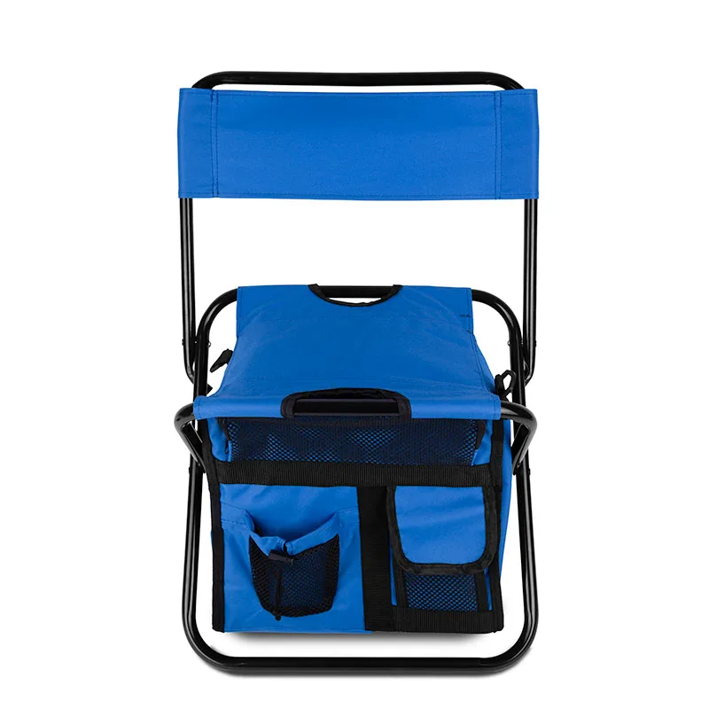 Folding Chair w/24 Can Cooler Bag & Pockets view 2