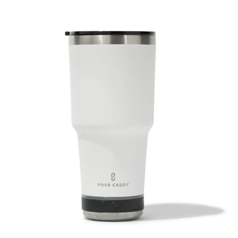 Pour Caddy® Vibe 28 oz Insulated Tumbler with Bluetooth Speaker view 4