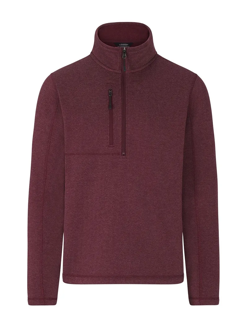 Maroon Herringbone