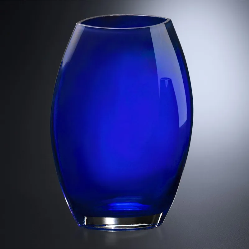 Cobalt Oval Vase 8-1/2" view 2