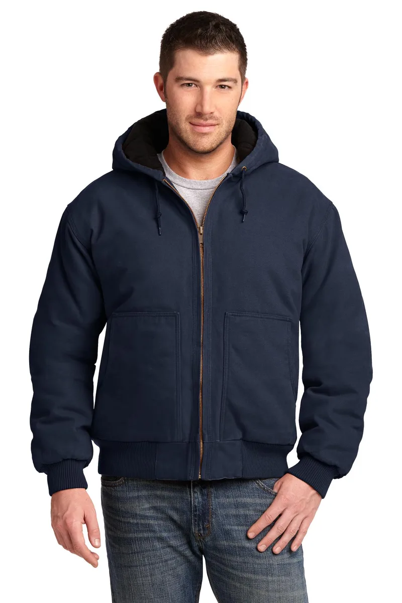 CornerStone® Washed Duck Cloth Insulated Hooded Work Jacket. view 2