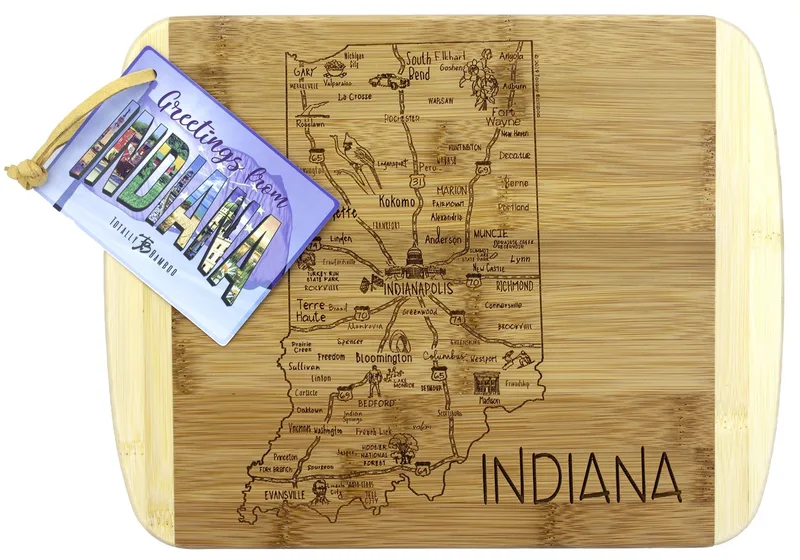 A Slice of Life Indiana Serving & Cutting Board view 2