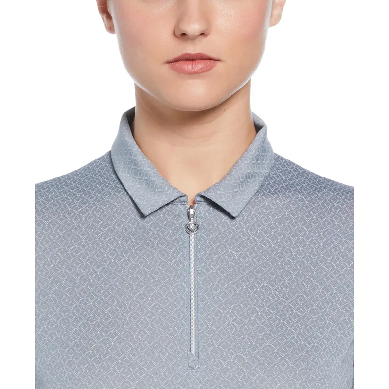 Callaway® All Over Stitched Moisture Wicking Women's Chev Polo Shirt with Custom Logo view 3