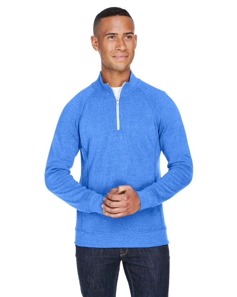 J AMERICA Adult Triblend Fleece Quarter-Zip view 3