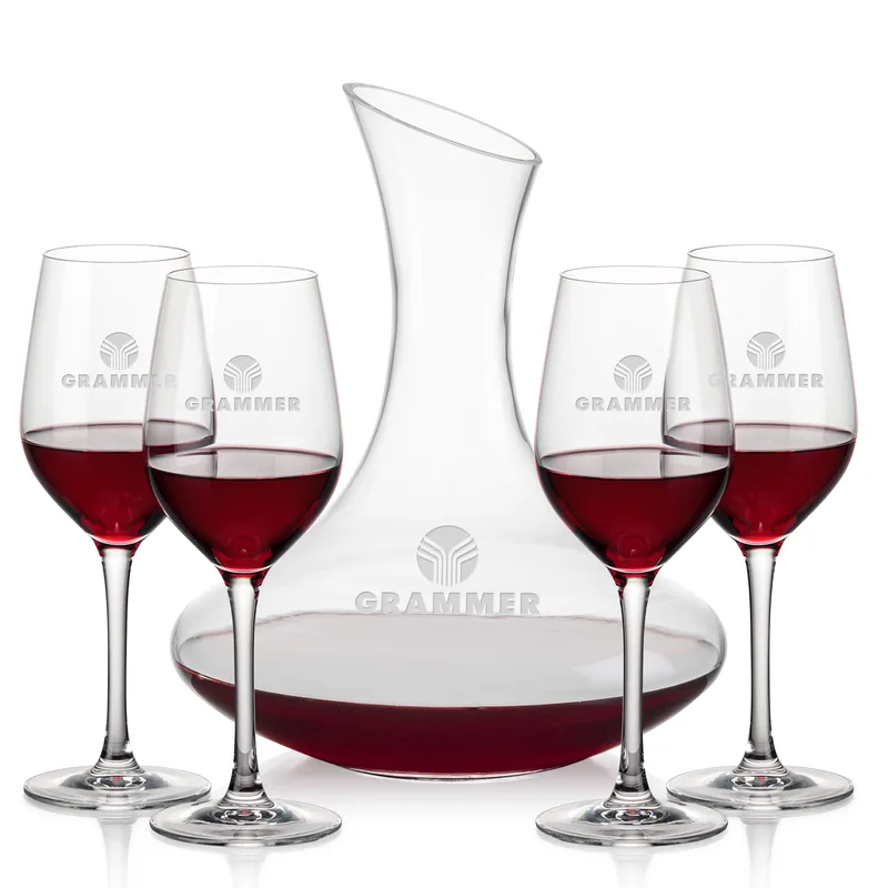 Carafe Stemmed Set, Lethbridge Set, Carafe & 4 Wine