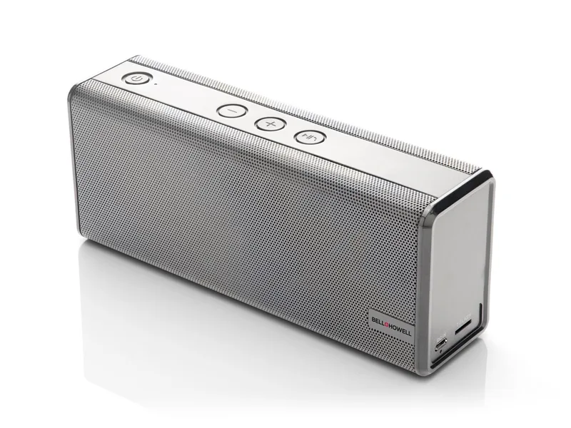 Bell+Howell True Wireless Stereo Bluetooth Speaker-Slvr