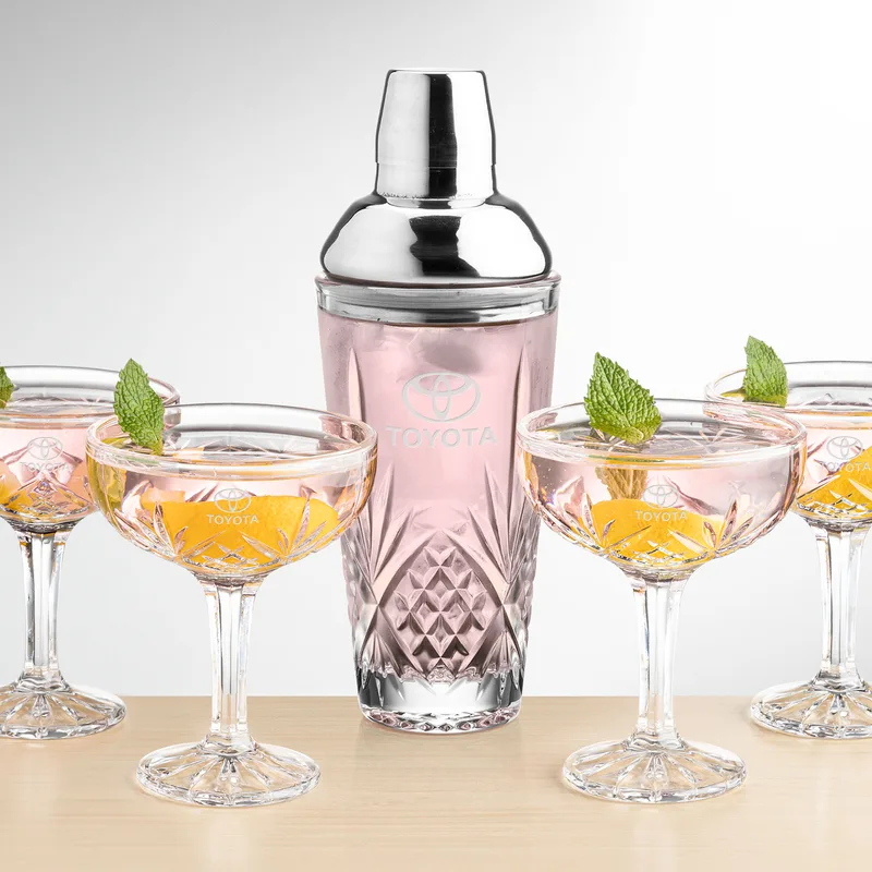 Shaker & Cocktail Coupe, Shaker & 4 Cocktail Coupe