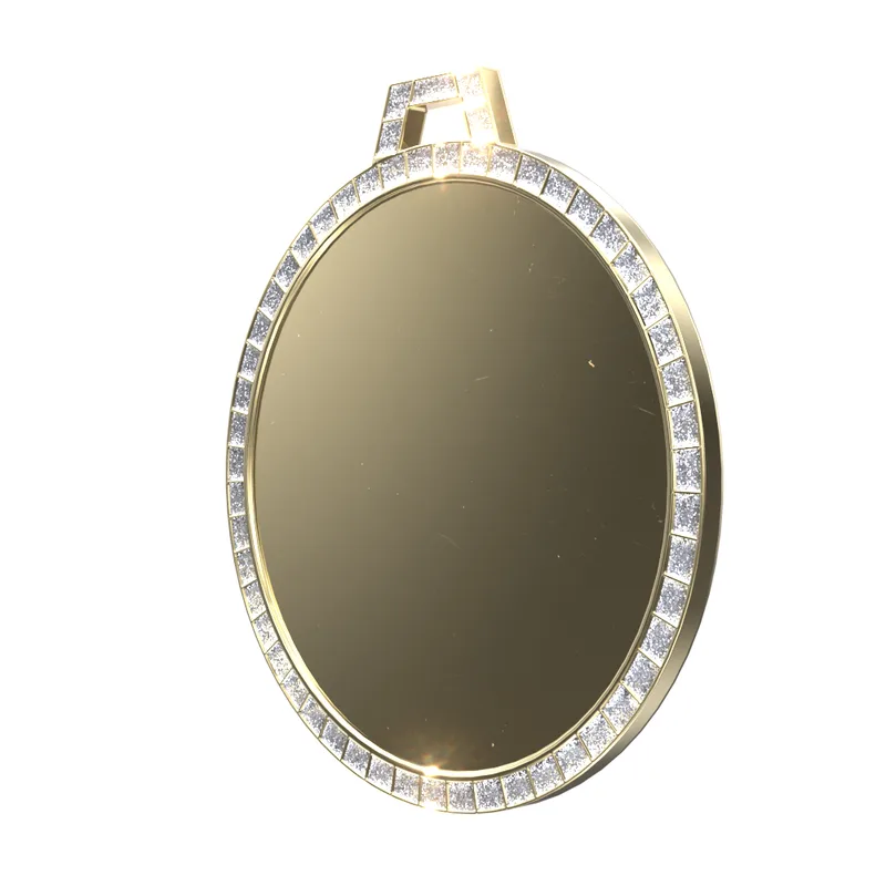 Vibraprint® Bright White GEM Insert Medallion (2-1/4") view 5