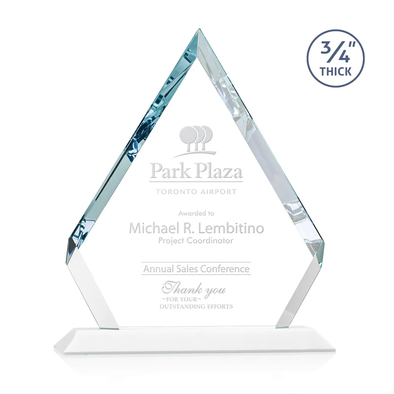 Deep Etch, Standard base, White, 9" x 10.75" x 3"