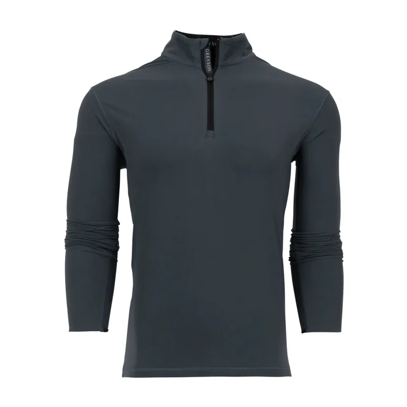 Greyson Tate Mock Neck Quarter-Zip - Stingray Grey