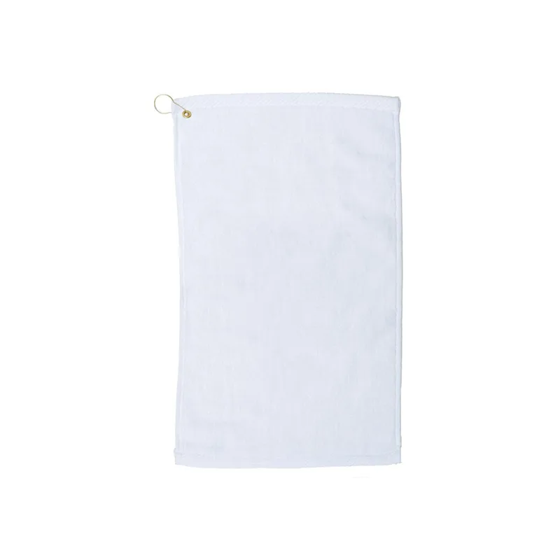 Velour Fingertip Golf Towel w/ Corner Grommet (Embroidery) view 2