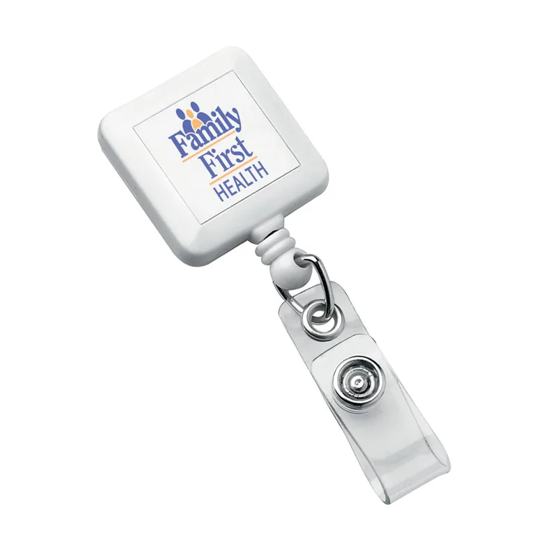 Square Retractable Badge Holder view 5
