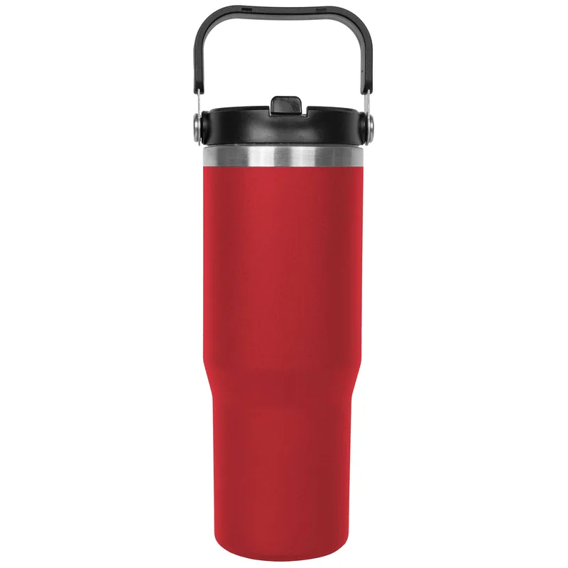 30 Oz. Stainless Steel Insulated Mug w/Handle & Built-In Straw view 6