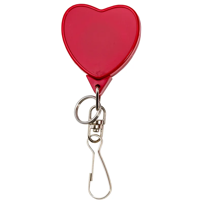 Bamboo Jumbo Heart Retractable Badge Reel view 2