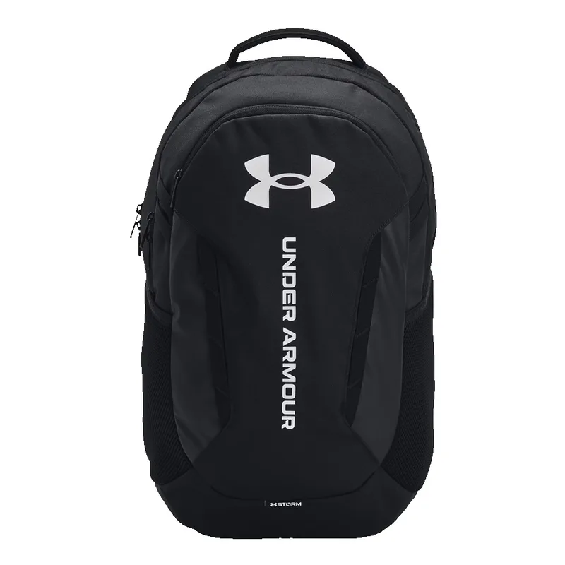 Under Armour Hustle 6.0 Backpack - Black/Black/White