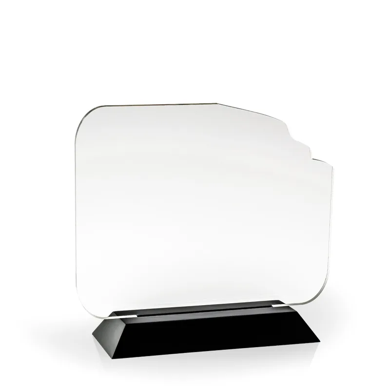 American Flag Award with Black Wood Base - UV Printed view 3