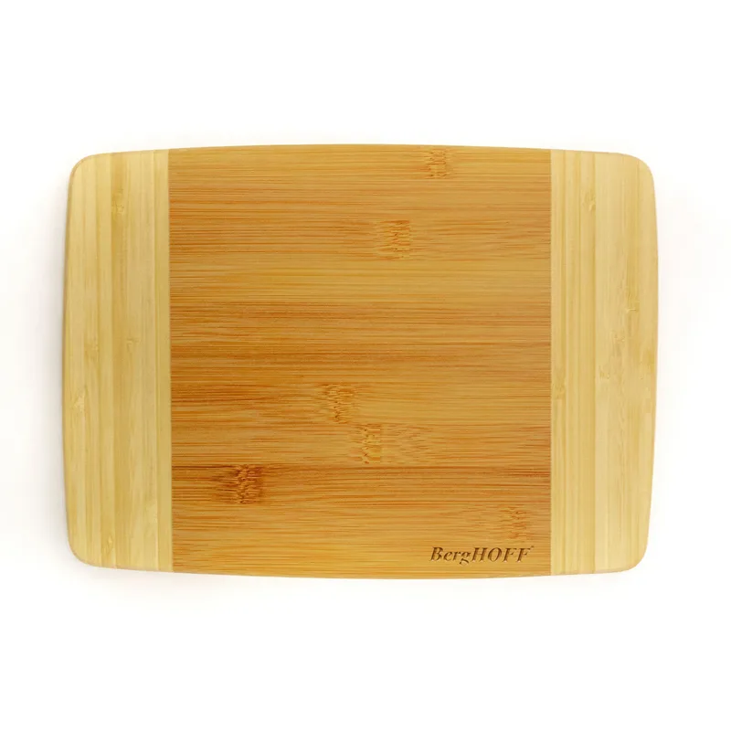 BergHoff Bamboo Rectangular Cutting Board, Two-Tone, 10.6X7.7X0.6"