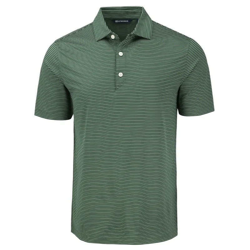 Cutter & Buck Forge Eco Fine Line Stripe Stretch Recycled Mens Polo view 4