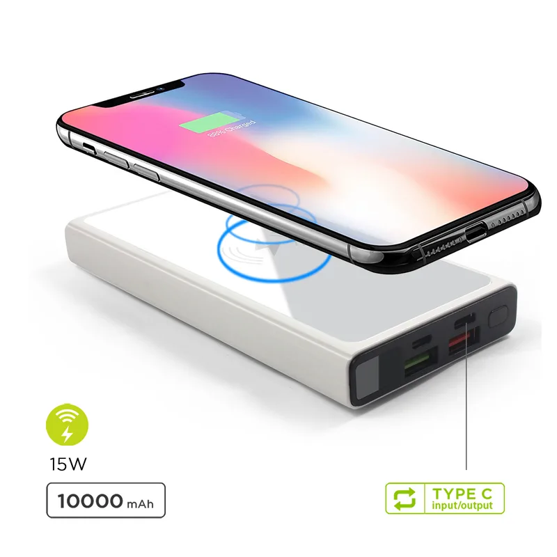 10000 mAh 15W Wireless SuperCharger Power Bank view 2