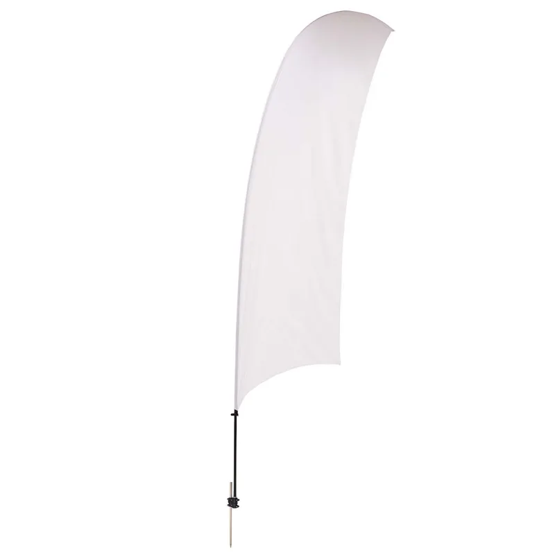 15' Value Razor Sail Sign Flag - 1-Sided with Ground Spike view 2