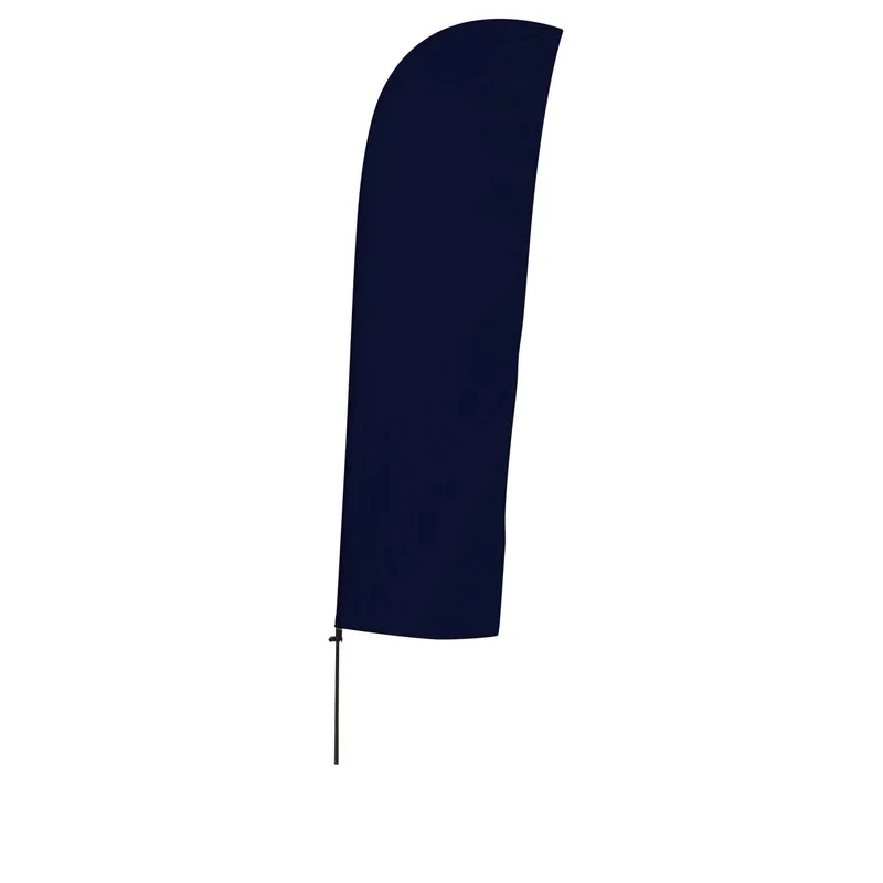 13' Solid-Color Blade Sail Sign Flag, 1-Sided, Ground Spike view 2