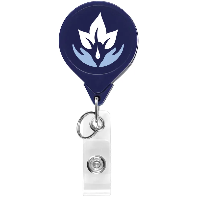 Round Dual Back Retractable Badge Reel view 6
