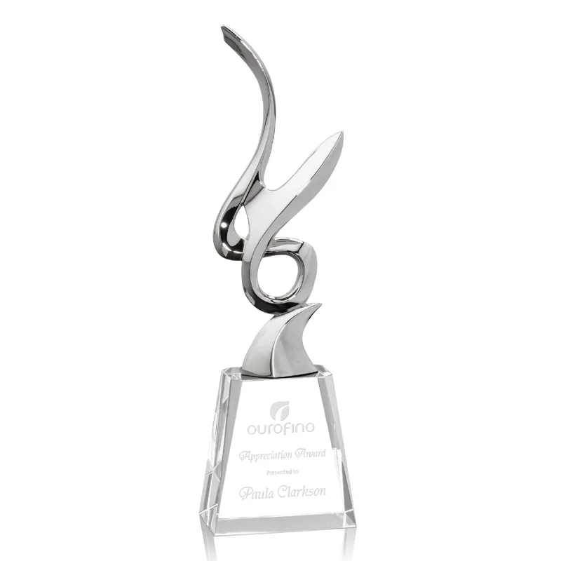 Silver, Clear Base