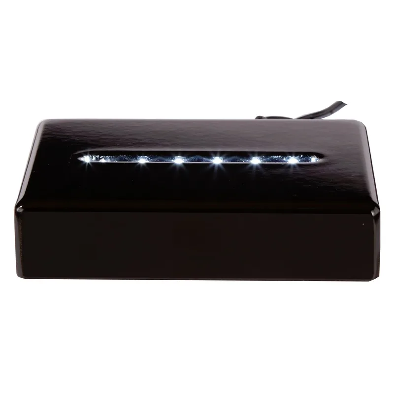 Deluxe Black Rectangle Lighted Base view 2