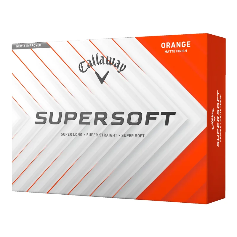 Callaway Supersoft Matte Golf Balls - Orange