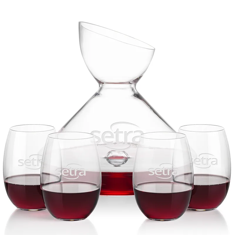 Carafe & 4 Stemless