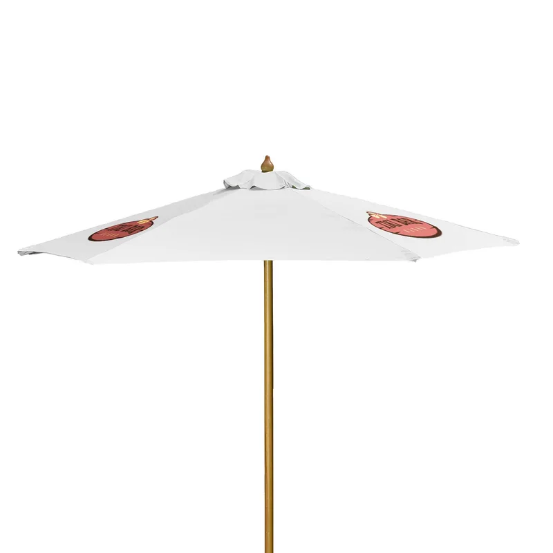 7' Wood Market Umbrella Kit (3 Imprints) view 7