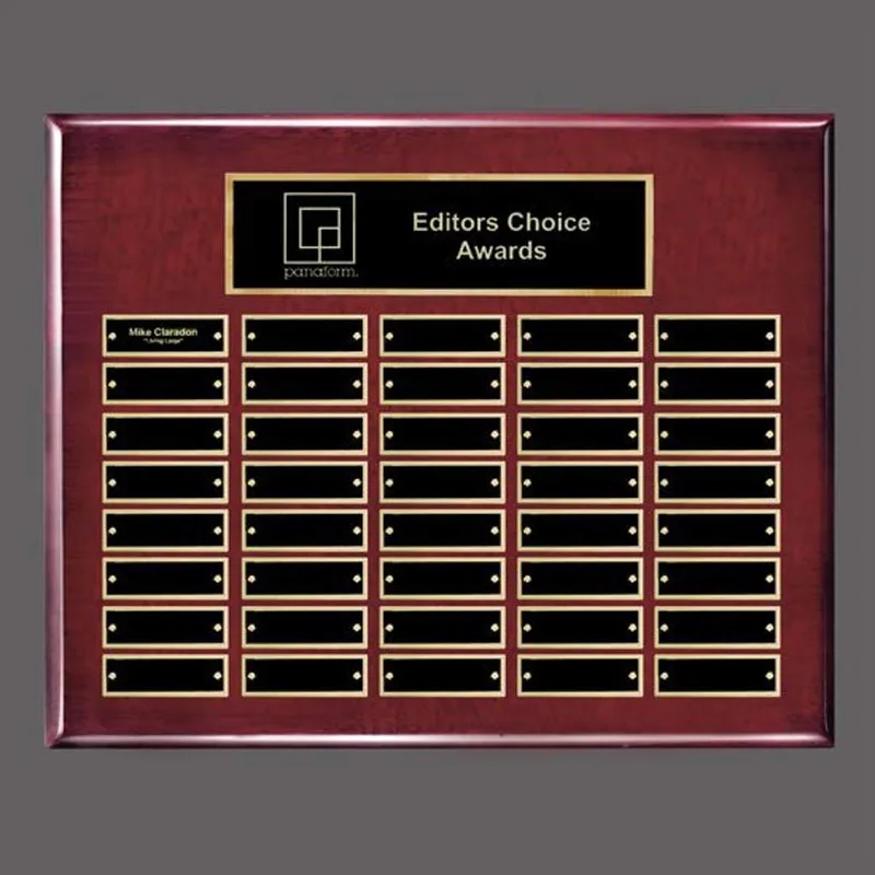 Rosewood, Gold, 40 Plate