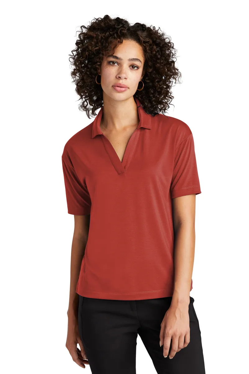 Mercer+Mettle® Women's Stretch Jersey Polo view 3