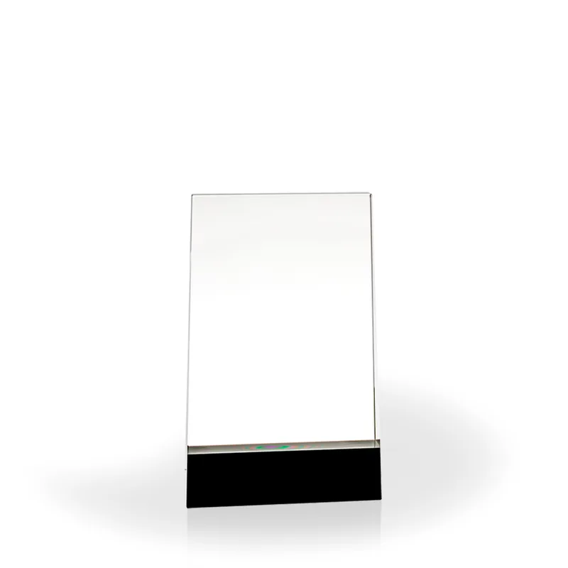 Liam Fused Black and Clear Crystal Award, Small view 2