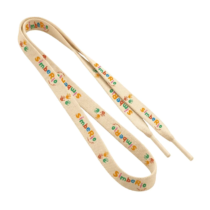 Recycled Polyester Dye Sublimated ¾"x45" Shoelaces Pair (Domestically Produced) view 2