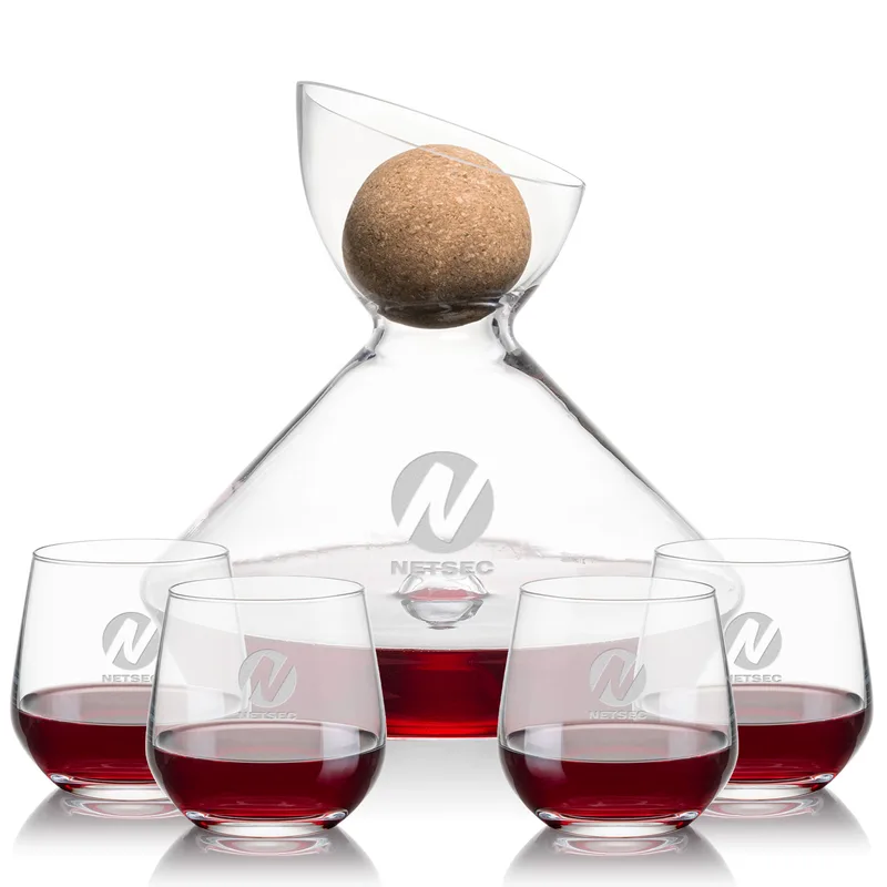 Carafe & 4 Stemless