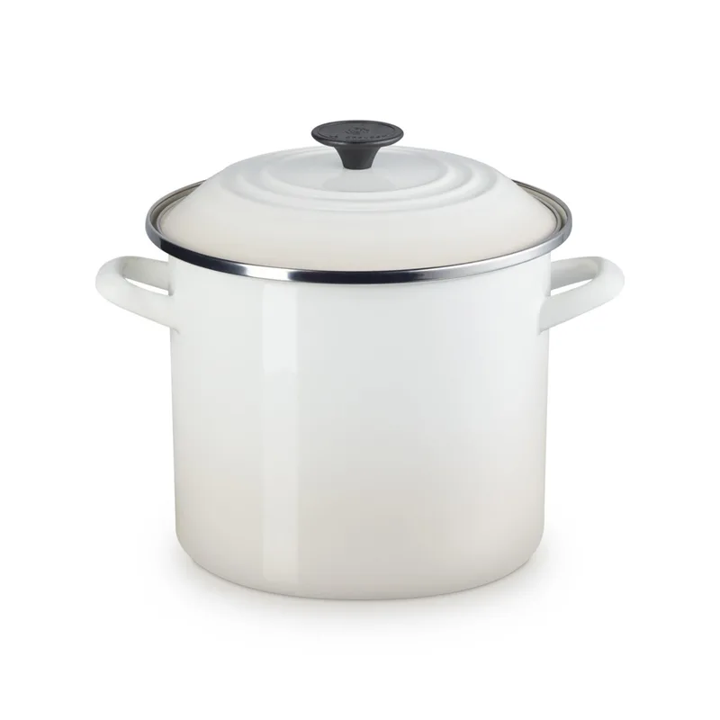 Le Creuset 8Qt Enamel On Steel Covered Stockpot Meringue
