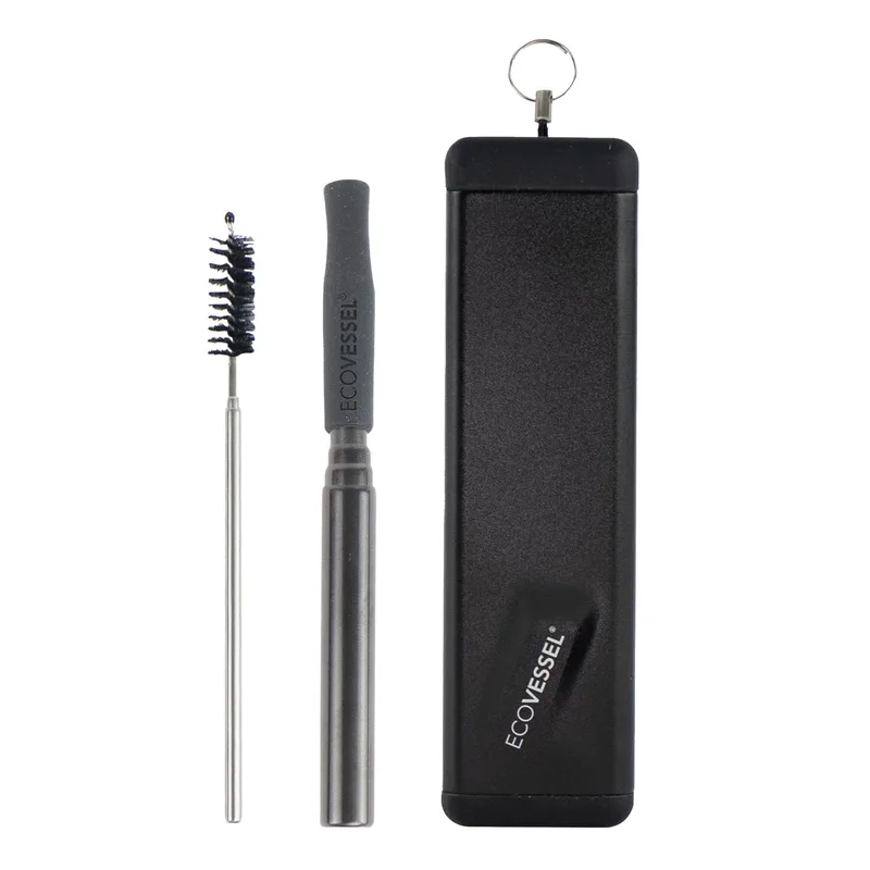 EcoVessel Quickstraw - Black Shadow