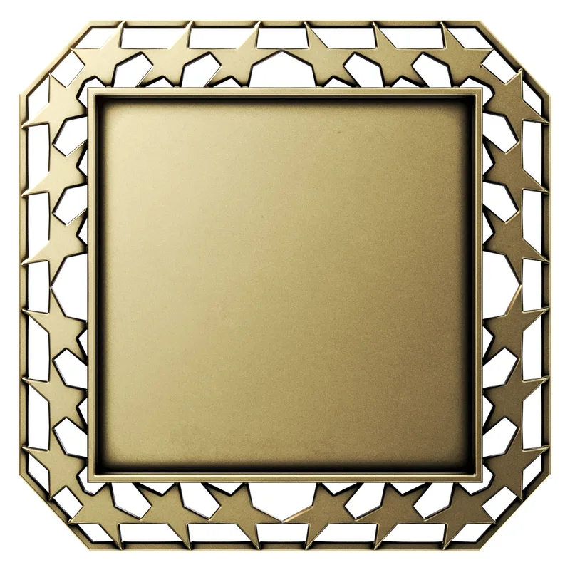 Vibraprint® Bright Star Border Square Insert Medallions (2-3/4") view 2