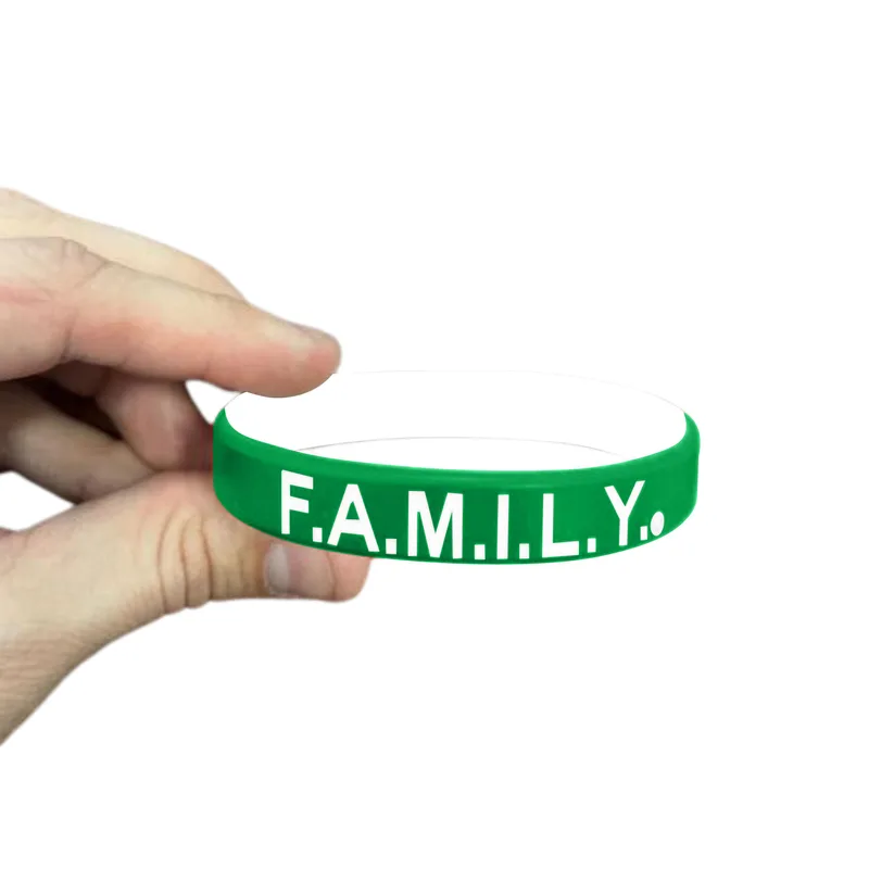 1/2" Rush Debossed Awareness Bracelet (2 Ply) view 2