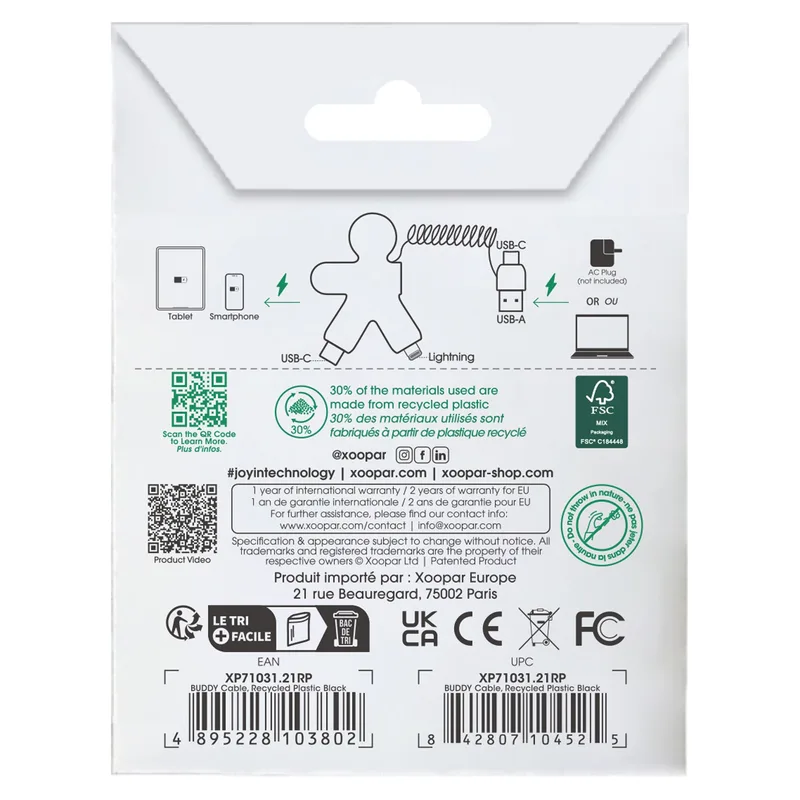 Packaging Back