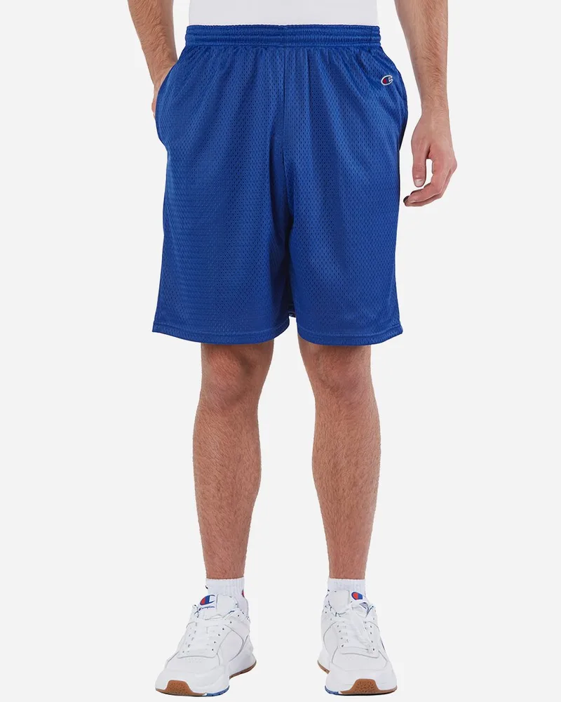 Champion® 9'' Unisex Polyester Mesh Shorts w/Pockets view 2