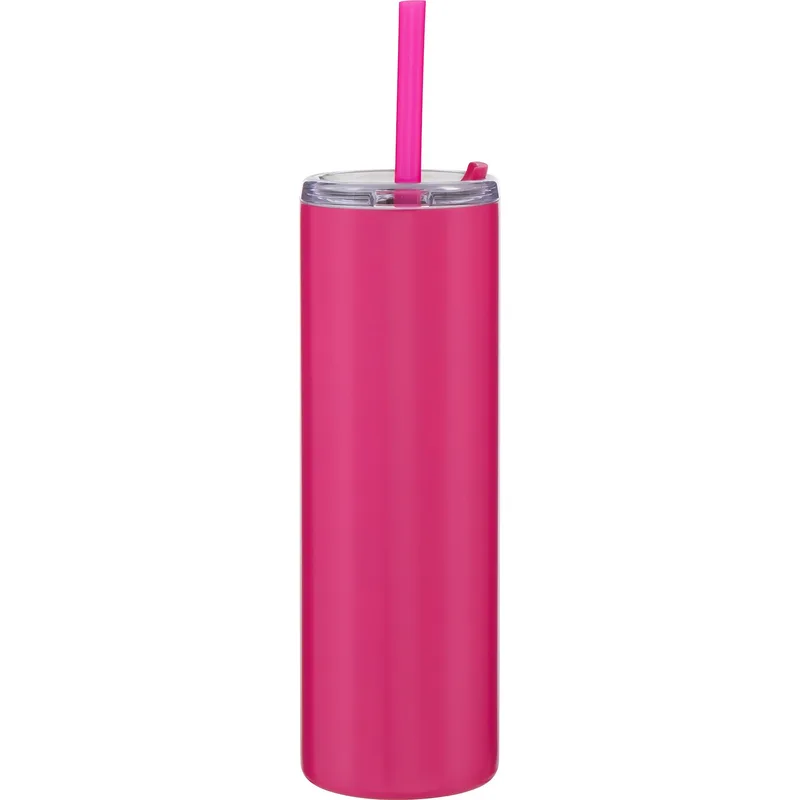 16 oz Lane Travel Tumbler (Matte Hottest Pink) view 2
