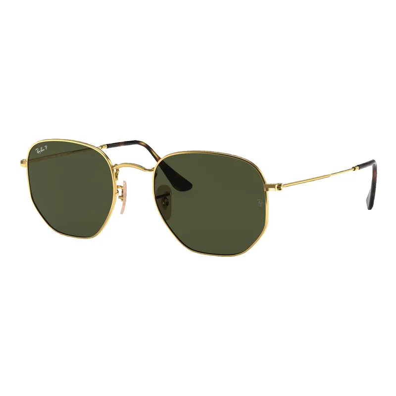 Ray-Ban Polarized Hexagonal Flat Lens Sunglasses