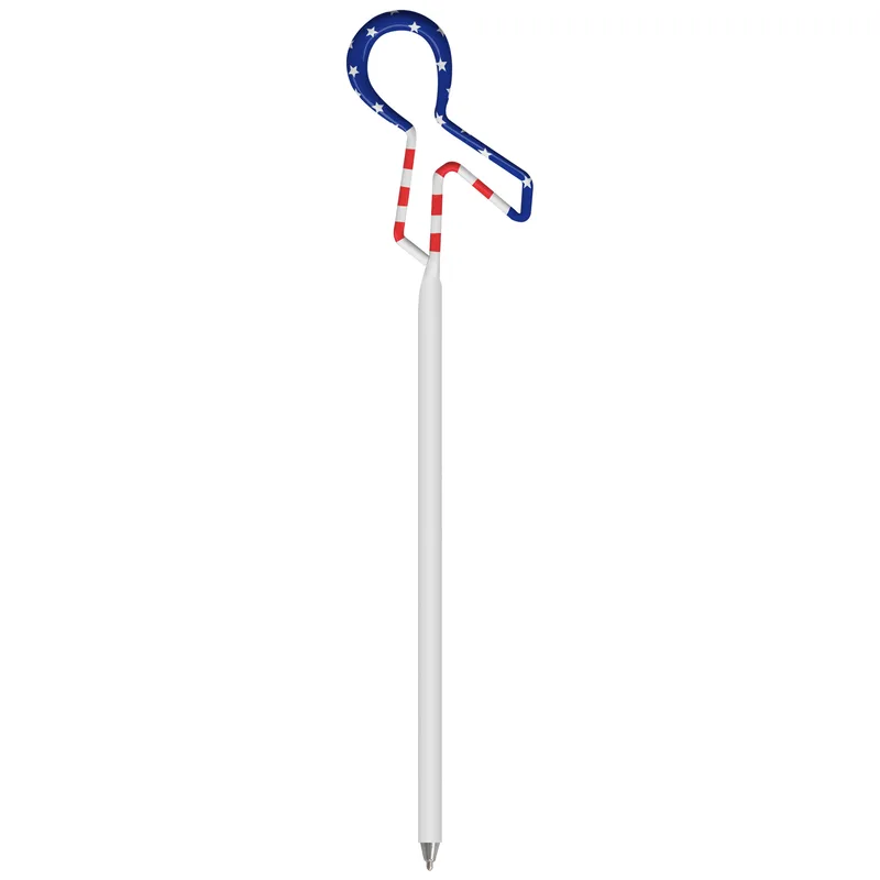 Awareness Ribbon Flag Multi-Color Inkbend Standard, Bent Pen view 2