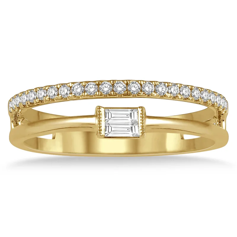 Jilco Inc Gold Diamond Ring - Size 9