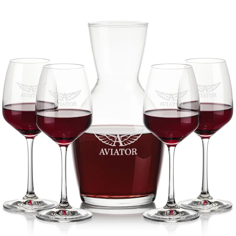 Carafe & 4 Wine