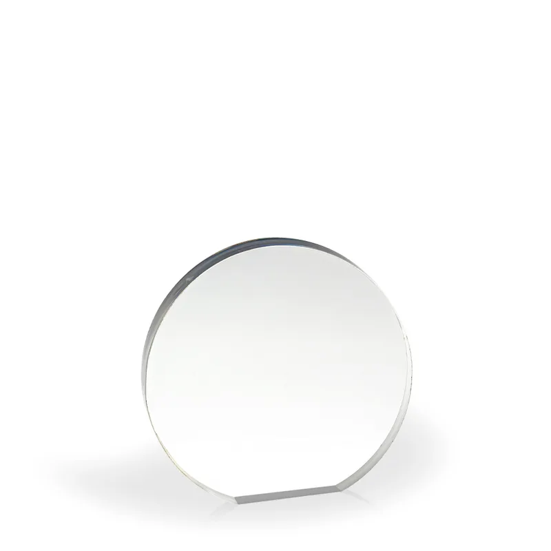Annulet Acrylic Paperweight Award - Engraved view 2