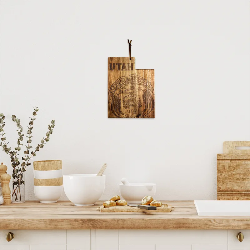 Rock & Branch® Origins Series Utah State Shaped Cutting & Serving Board view 4